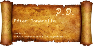 Péter Donatella névjegykártya